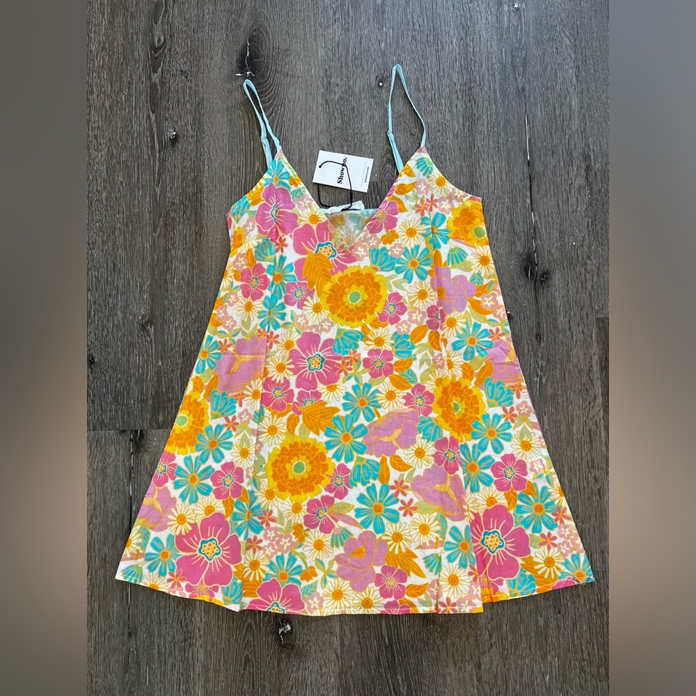NWT Retro 70s Freyda Mini Slip Dress 100% Cotton Size US0 - SOLD OUT!